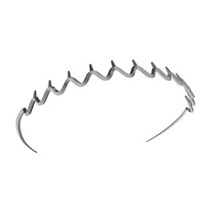 Y2K Zig-Zag Headband [Silver]