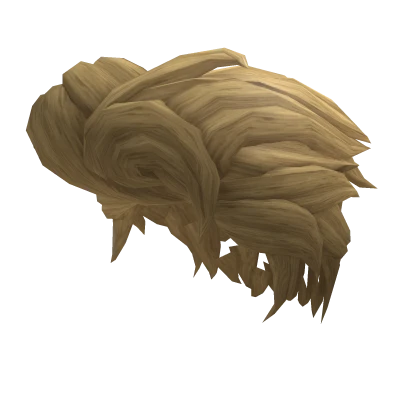 Blonde Slick Back Messy Hair