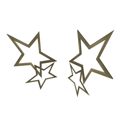 Y2k Gold Punk Grunge Star Wings