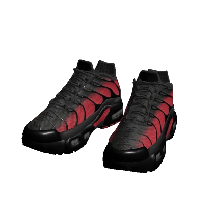 Tn red with black trainers sport