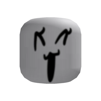 simple low quality long cat face