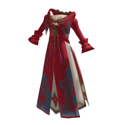 ✨Fancy Ancient Chinese Embroidery Hanfu Dress-Red