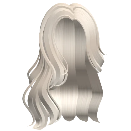 Light Blonde Curly Side Hair