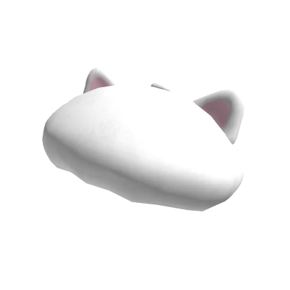 ɞ | kawaii white cat beret