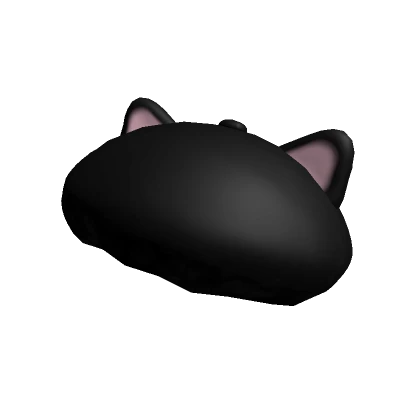 ɞ | kawaii black cat beret