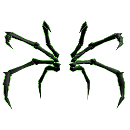 Spider Legs Cartoony Green