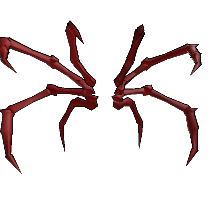 Spider Legs Cartoony Red