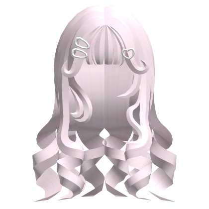 ノ꒰ (FREE UGC) Curly Doll Princess Hair Baby Pink ♡