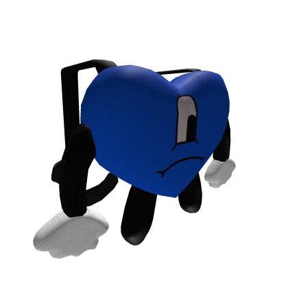 Blue Y2K Sad Heart Backpack