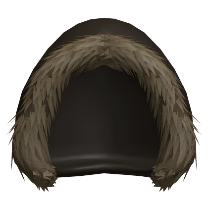 Brown Fur Lined Winter Hood