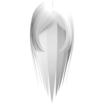 side bangs wispy hell girl hair white