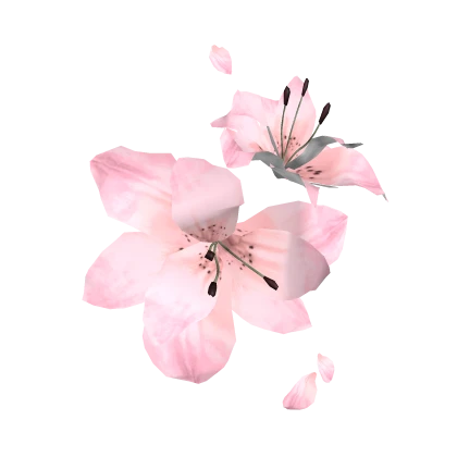(recolour) pink lily flower eyepatch ❀