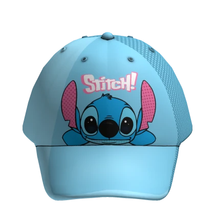 Stitch Blue Alien Silly Cute Hat Cap Blue