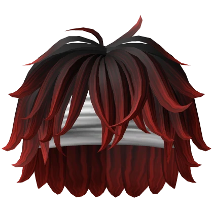 Red Messy Hair with Band