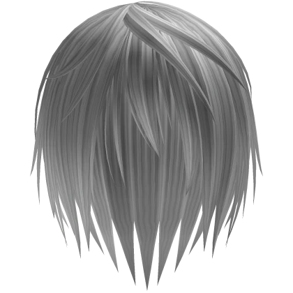 Punk Vkei Messy Emo Hair, silver.