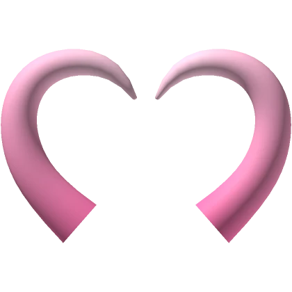 ♡ Pink Valentines Heart Horns