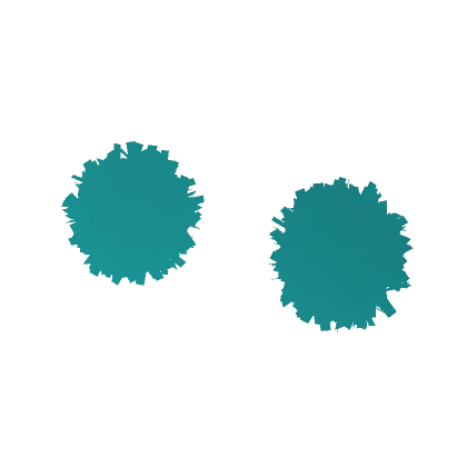 Cyan Cheerleader Pom Poms (1.0)