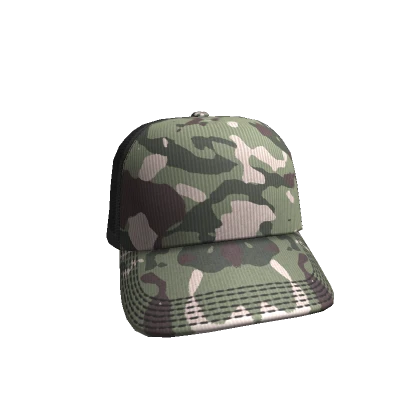 Green Camo Trucker Cap