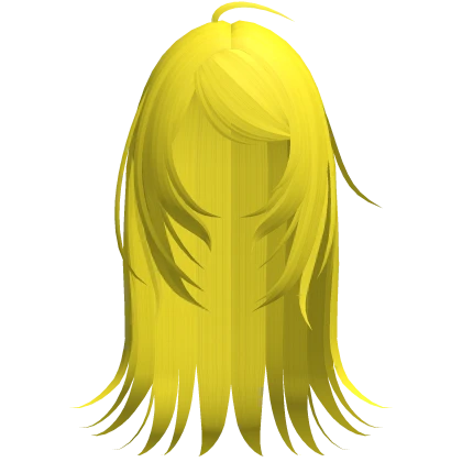Long Yellow Layered Anime Fringe Hair W Bangs