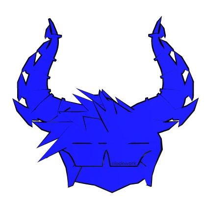 Beatiful Blue Hair + Horns + shades