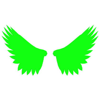 Green Glowing Wings