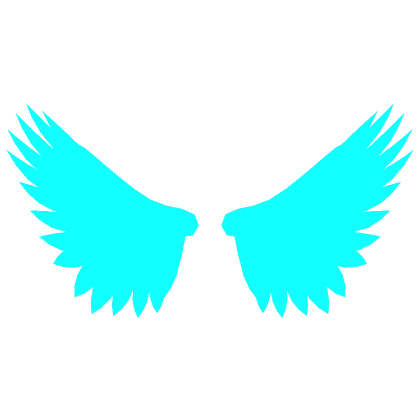 Cyan Glowing Wings