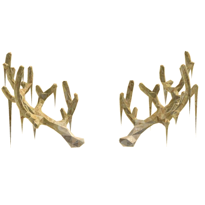 Golden Frozen Crystal Antlers