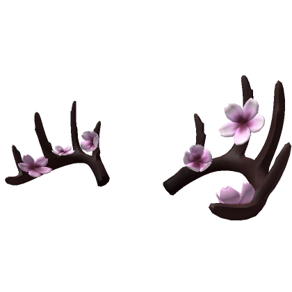 Cherry Blossom Deer Antlers