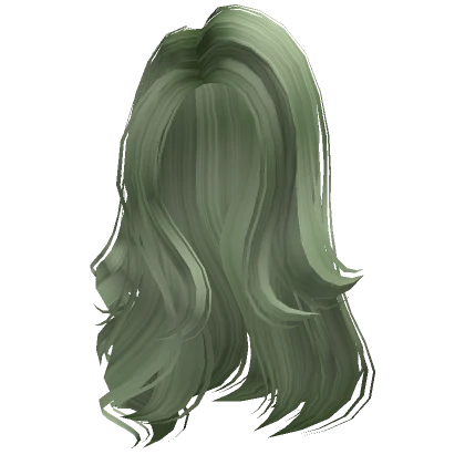 Paradise Side Swept Hairstyle in Green 