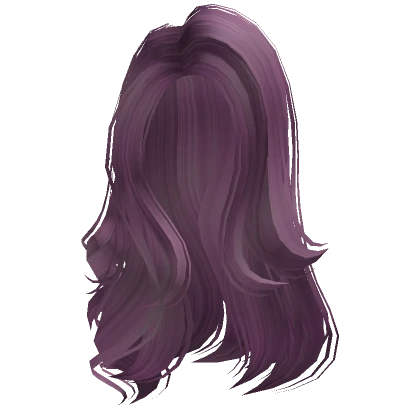 Paradise Side Swept Hairstyle in Purple