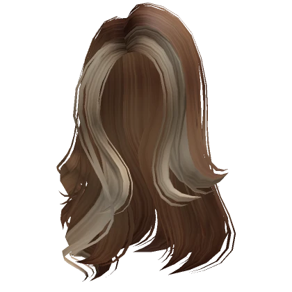 Paradise Side Swept Hairstyle in Brown Blonde