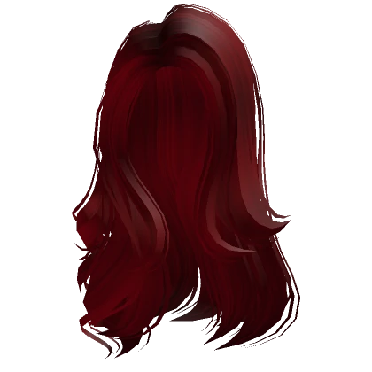 Paradise Side Swept Hairstyle in Red