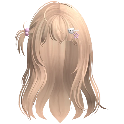 Kawaii Bunny Soft Hair + Hairclips (Blonde)