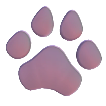 Pastel Pink Paw Hair Clip