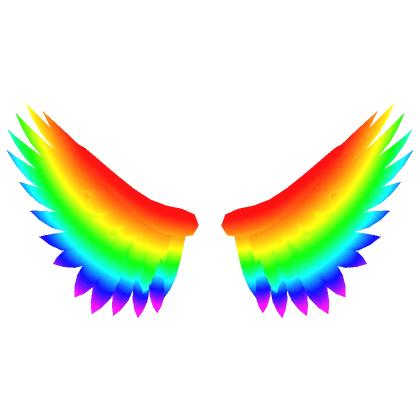 Rainbow Glowing Wings