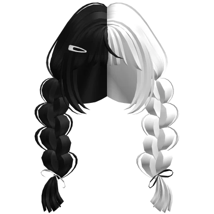 Double Shoulder Braids (black & white)