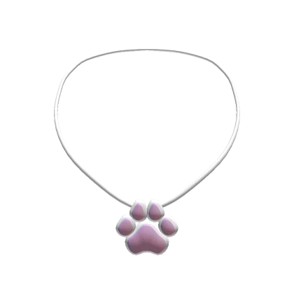 Pastel Pink & White Paw Necklace (3.0)