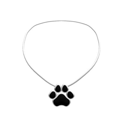 White & Black Paw Necklace (3.0)