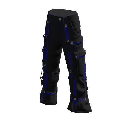 Blue Rave Pants