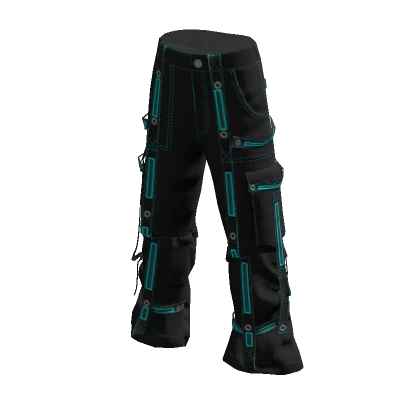 Cyan Rave Pants