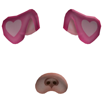 Pink Dog Face Filter