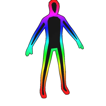 Rainbow Double Outline Full Avatar (+ Head)