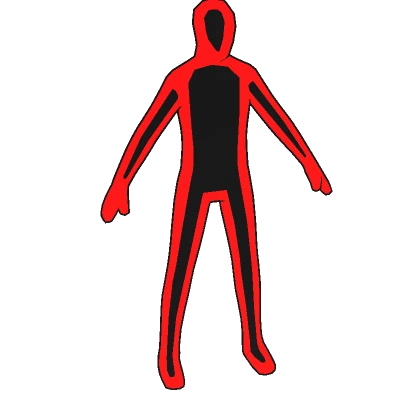 Red Black Double Outline Full Avatar (+ Head)