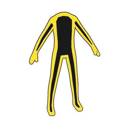 Yellow Black Double Outline Avatar