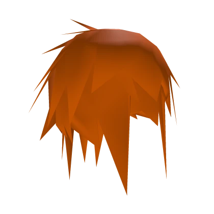Ratty Low Poly Hair - Orange