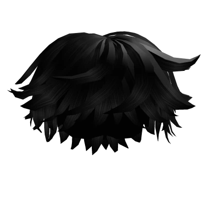 Boy Fluffy Messy Black Hair