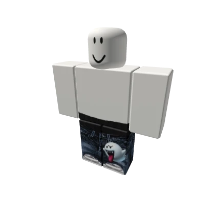 y2k Boo Mario Dark Pants Emo Cyber Goth Punk Rock