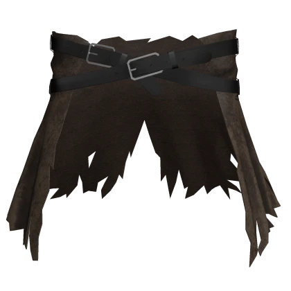 Brown Torn Waist Coat w/ Black Belts [1.0]