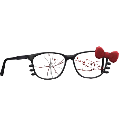Broken Emo Kitty Glasses 