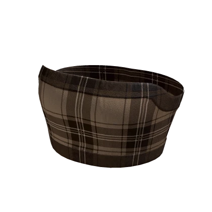 brown plaid crop top